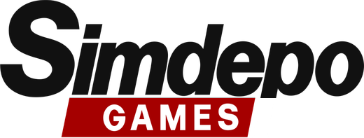 Simdepo Games logo, dark (for light backgrounds)